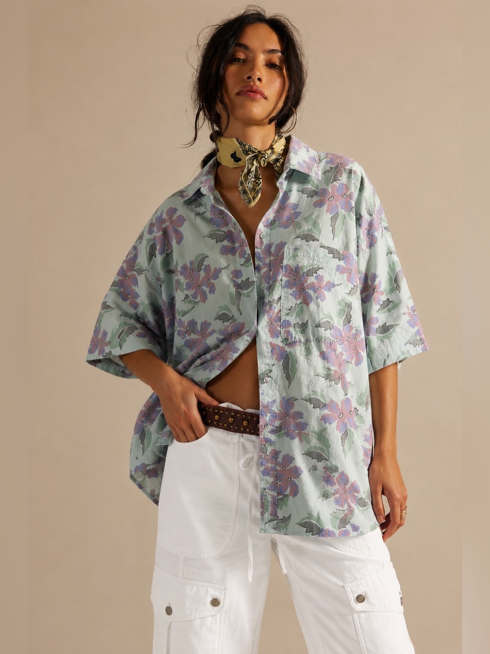 💐 Vintage Pinot Noir 100% Cotton Button Up